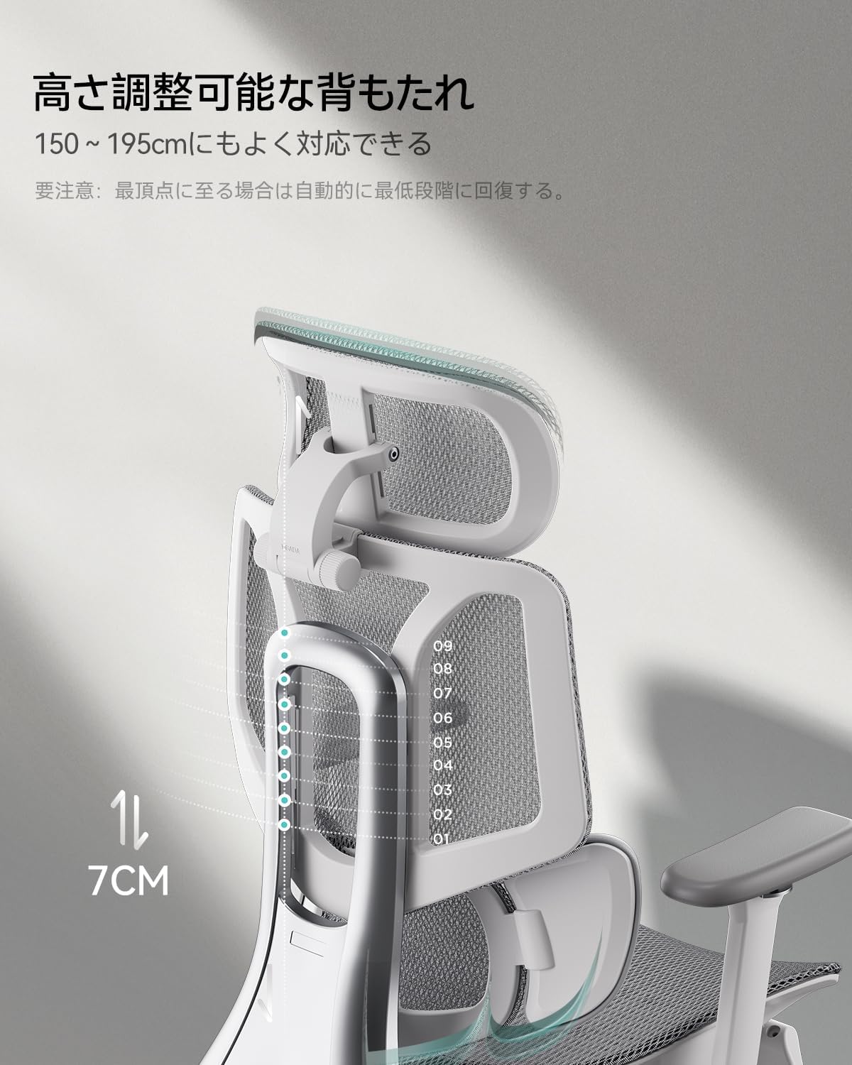 Hbada オフィスチェア デスクチェア 椅子 人間工学 2Dランバーサポート 2Dアームレスト