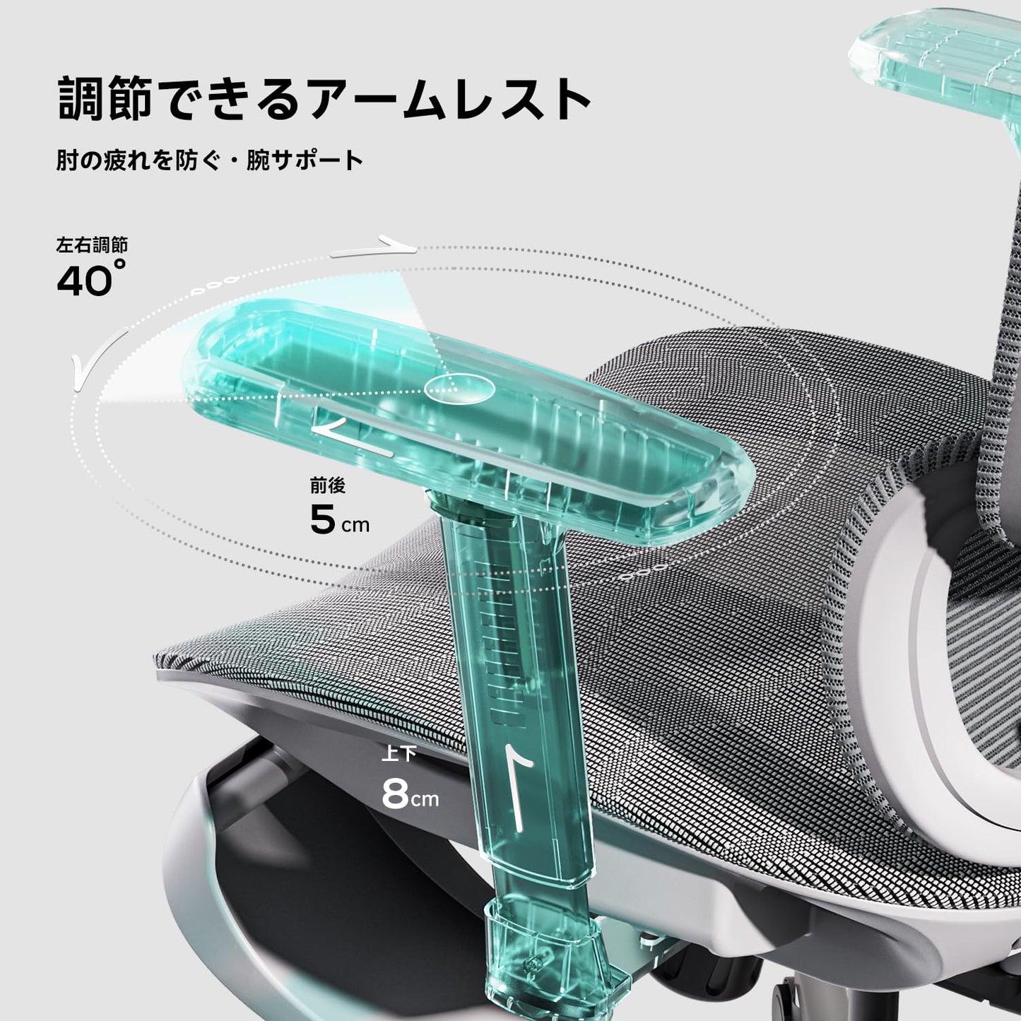 Hbada オフィスチェア デスクチェア 椅子 チェア 2Dヘッドレスト 3Dアームレスト 133°リクライニングチェア パソコンチェア 昇降背もたれ 弾力性ランバーサポート 人間工学 ハイバック メッシュ 椅子 テレワーク 疲れない 通気性 chair 360度回転 いす ワークチェア 座面昇降 pcチェア 腰痛 椅子 社長椅子 鋼製ベース 静音PUキャスター E208 ホワイト