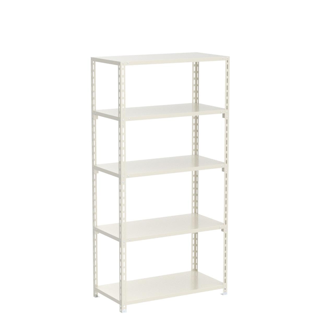 スチールラックのキタジマ NC-875 幅87.5×奥行45×高さ180cm 5段 ブラック 70kg/段