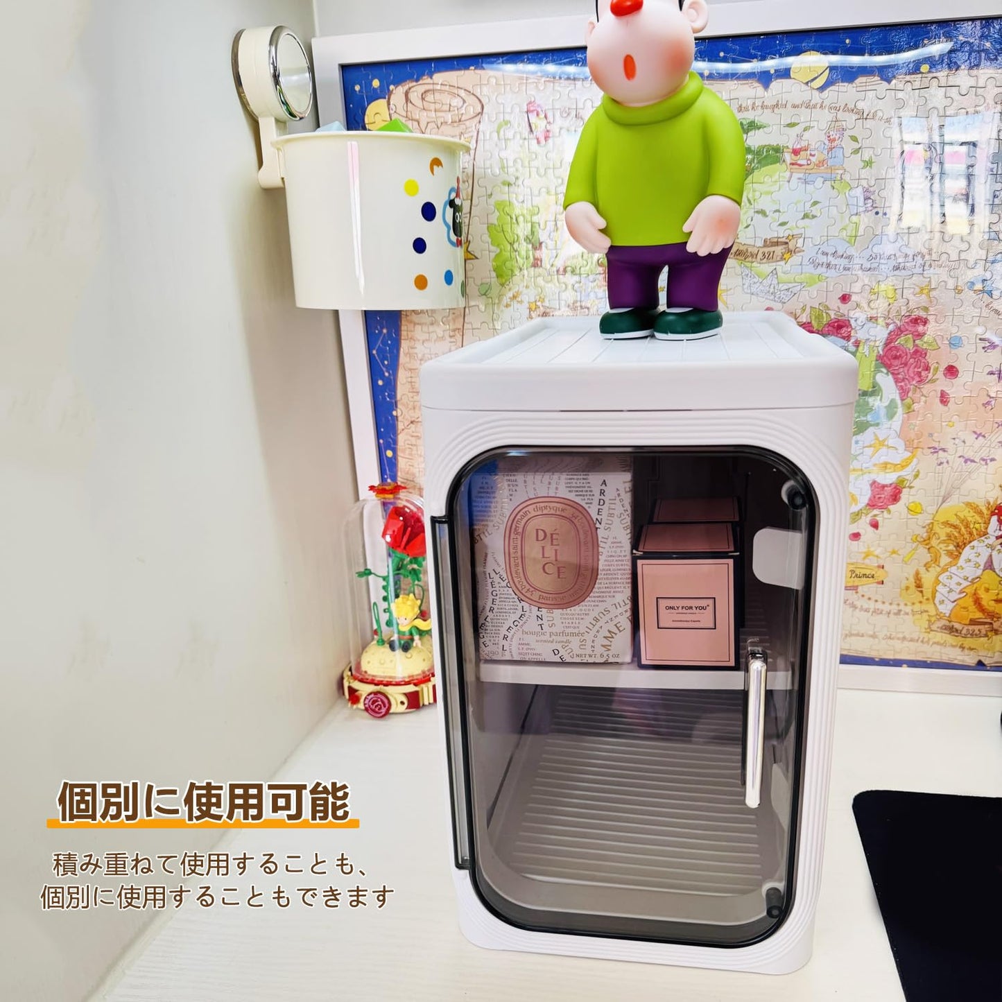 Vinnatsuスキマ収納 キッチンチェストすきま収納 キッチンワゴン スリム チェストスリムチェスト トイレ収納 キャスター付き 防塵 磁気吸収ドア 取っ手付き 組み立て式 工具不要調味料 食品 ペットボトル 小物 台所 洗面所 冷蔵庫横