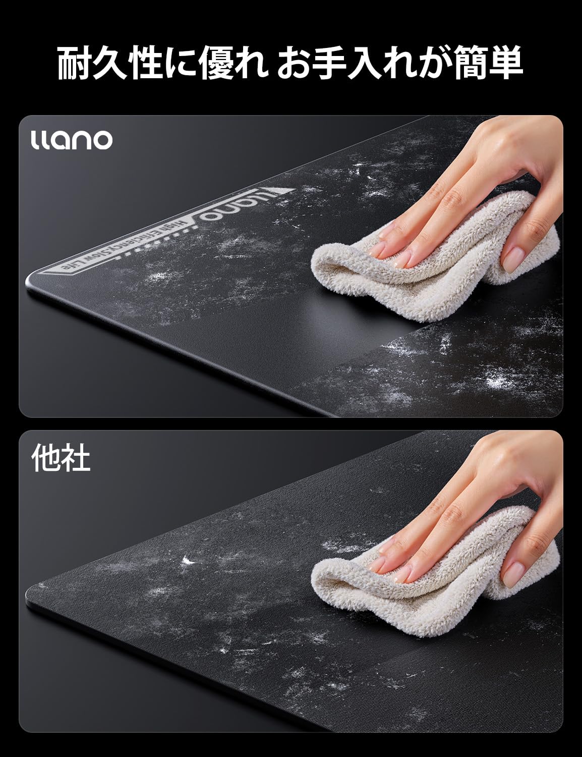 ガラスパッド|ガラスパッド|ガラスパッドゲーミングマウスパッド0.08μ高精度キャセロール表面滑り止め底/お手入れ簡単/除塵クロス付き