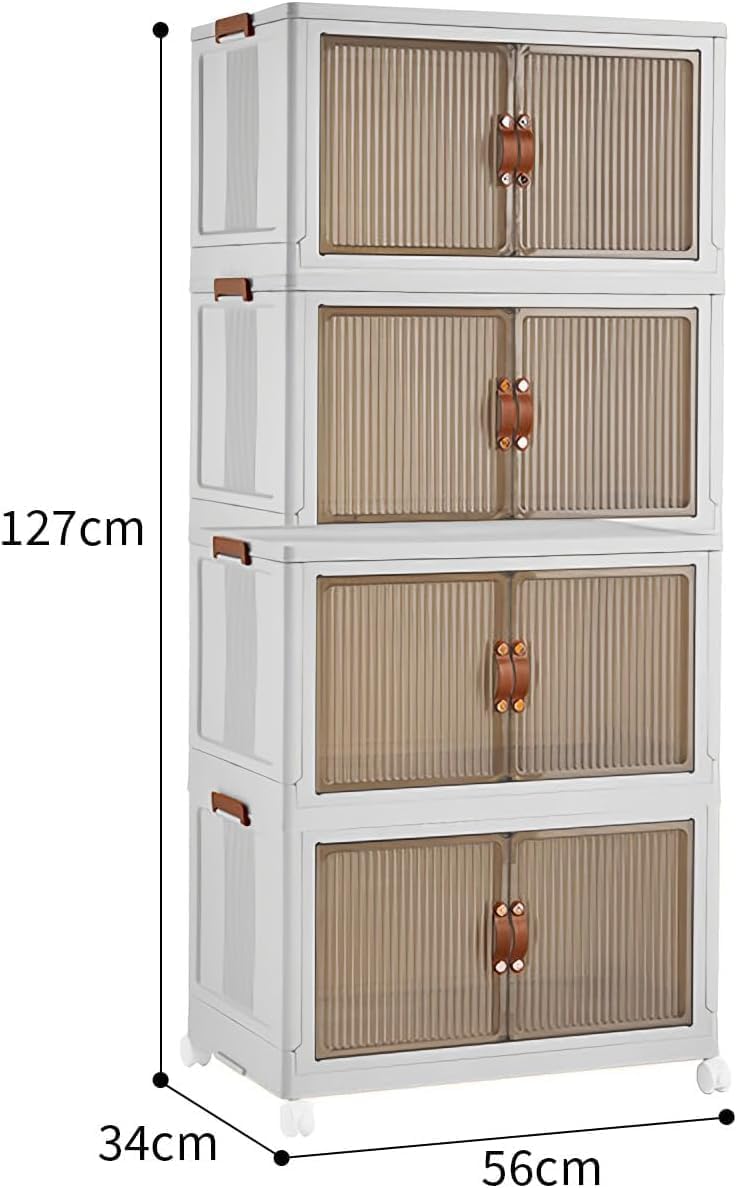 収納ボックス 折り畳み 積み重ね キャスター付き 収納ケース 衣類 書類 おもちゃ 小物 折りたたみ コンテナ ボックス 前開き 蓋付き 大容量 プラスチック おしゃれ 組立簡単 多機能 防塵 防カビ 防湿 無臭 透明 厚み 強い耐荷重 衣装ケース 収納キャビネット 家庭/車用 複数のサイズ