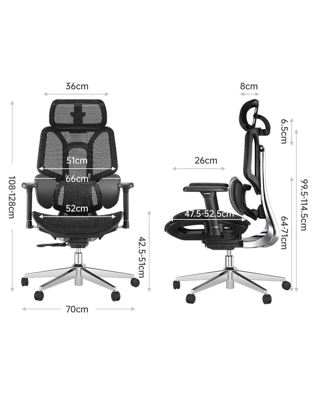 Hbada E3 Air オフィスチェア 椅子 デスクチェ 人間工学 チェア テレワーク 疲れない 人体工学椅 メッシュチェア T字背もたれ 3ゾーンランバーサポート 3Dヘッドレスト 約140度リクライニング メッシュチェア pcチェア パソコンチェア ワークチェア 事務椅子 通気性に優れ 学習用チェア OAチェア ブラック E3 (3D アームレスト・オットマンなし)