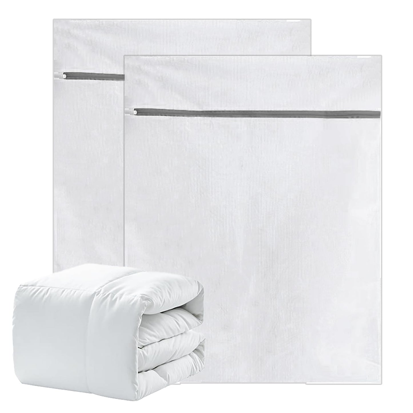 OCENYU 洗濯ネット 大 2枚入 布団用 90×110cm 特大 抗菌 ハニカム構造メッシュ ランドリーネット 特大 粗かい綱目 洗濯機 カバー 毛布 カーテン 羽毛布団 寝具専用 損傷を防ぐ 丈夫 角型 大判 サイズ 収納 (2枚入)