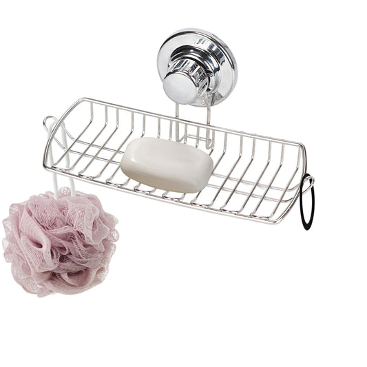 石鹸置き 吸盤 ソープディッシュ 浴室 キッチン スポンジ置き ステンレス製 石鹸ホルダー 速乾 防カビ 浮かせる収納 ラック