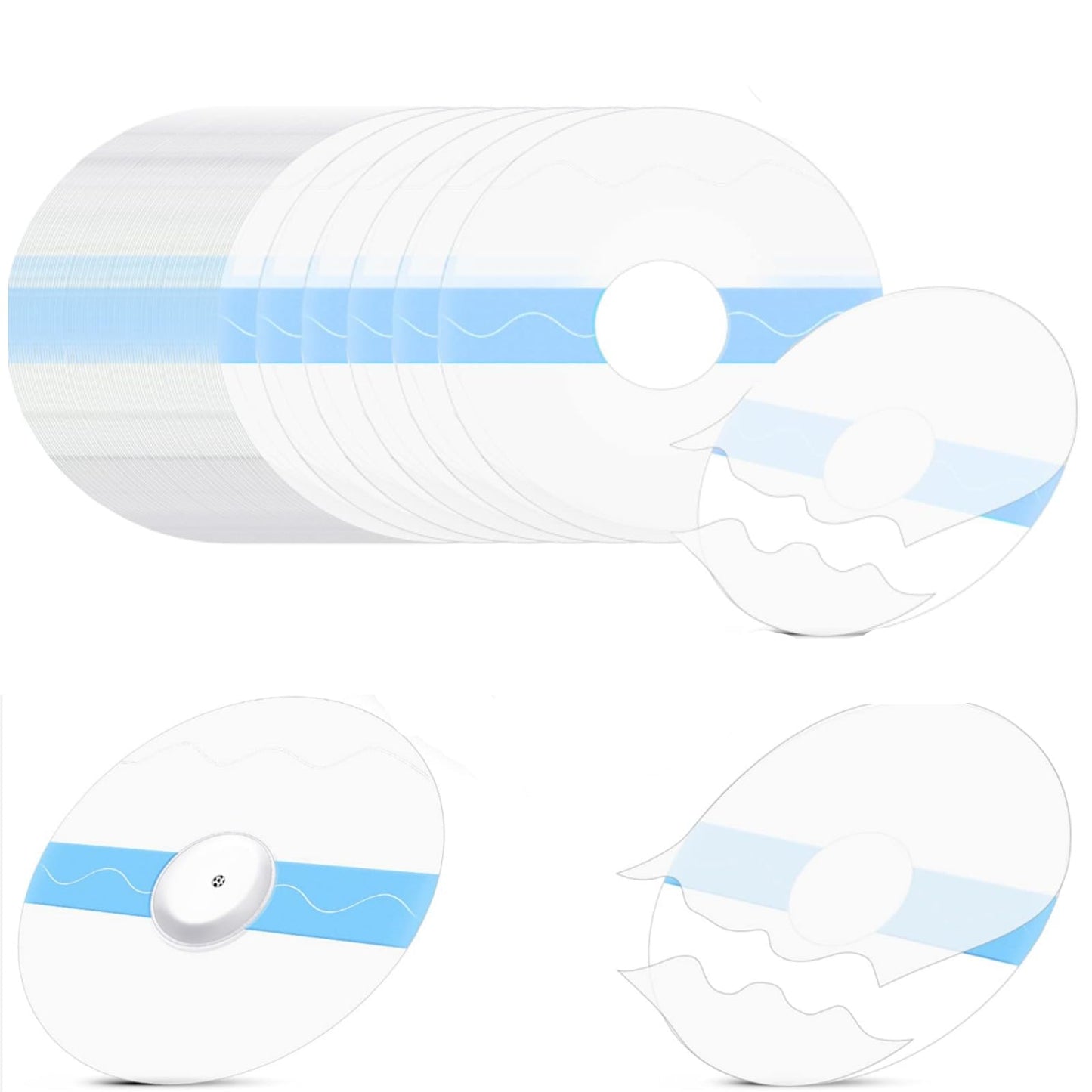リブレセンサー 粘着パッチ 【 保護 固定粘着】 防水リブレセンサーパッチ 防汗速乾技術 固定粘着パッチ ランニング、ウォーキング、水泳、入浴に適用 (直径7.2cm 10個)