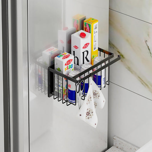 マグネット式収納ラック吸着壁掛け穴あけ不要錆びにくい浴室・キッチン用 パンチフリー磁気冷蔵庫ラック パンチフリーマグネット式キッチン収納ラック バスルームラック 錆びにくい 粘着式壁掛けマウント トイレタリーの保管と配置エリア 便利な収納