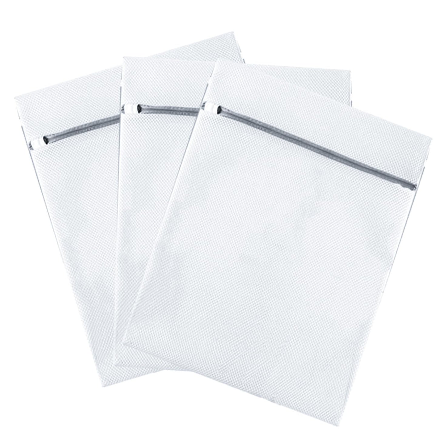 OCENYU 洗濯ネット セット 無蛍光 抗菌 角型 3枚 L:50*60cm*3 ランドリーネット ハニカム構造メッシュ 細かい網目 丈夫 耐久性 コート セーター T-シャツ ブラジャーなど適用 ランドリーネット 型崩れ防止 ホワイト