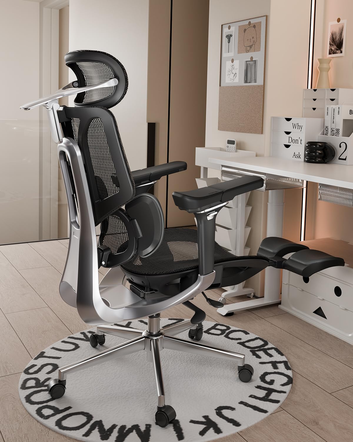 Hbada E3 Proオフィスチェア 椅子 デスクチェ 人間工学 チェア テレワーク 疲れない 人体工学椅 メッシュチェア T字背もたれ 3ゾーンランバーサポート 4Dヘッドレスト 6Dアームレスト 約140度リクライニング メッシュチェア pcチェア パソコンチェア ワークチェア 事務椅子 通気性に優れ 学習用チェア OAチェアブラック （ 6Dアームレスト オットマン有り）