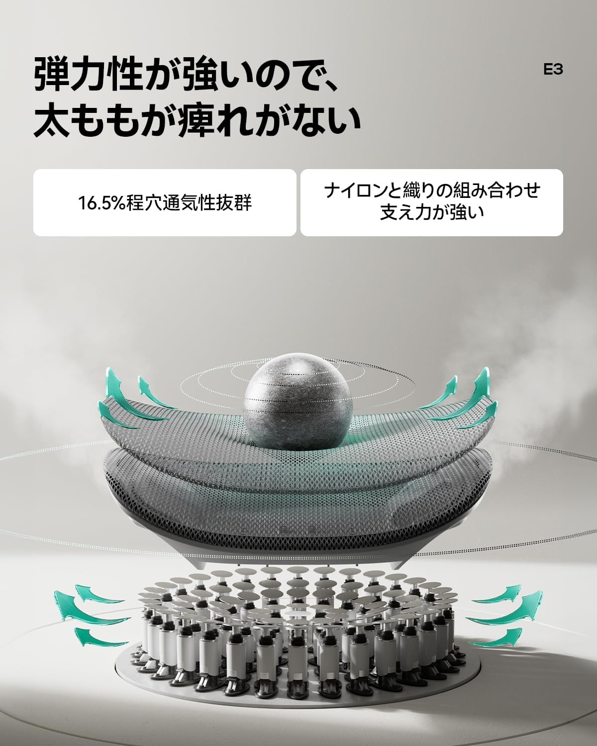 Hbada オフィスチェア デスクチェア 椅子 人間工学 2Dランバーサポート 2Dアームレスト