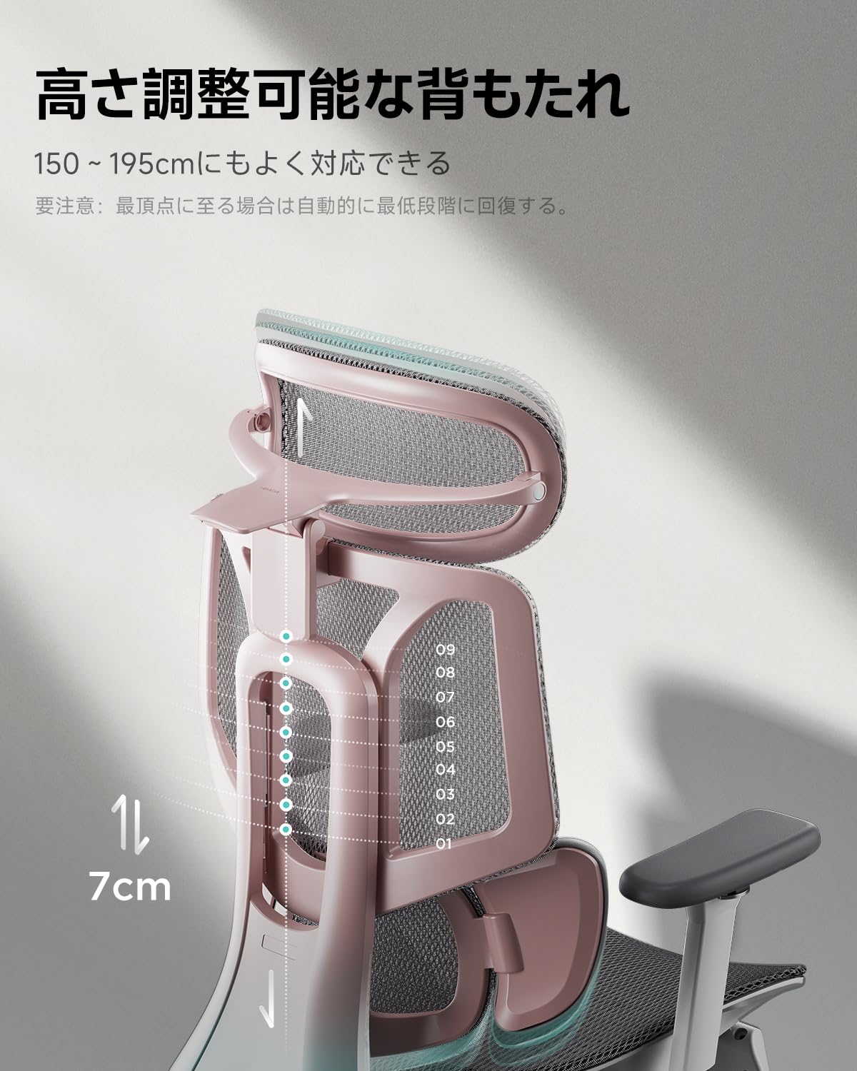 Hbada E3 Pro オフィスチェア 椅子 デスクチェ 人間工学 チェア テレワーク 疲れない 人体工学椅 メッシュチェア T字背もたれ 3ゾーンランバーサポート 4Dヘッドレスト 3Dアームレスト 約140度リクライニング メッシュチェア pcチェア パソコンチェア ワークチェア 事務椅子 通気性に優れ 学習用チェア OAチェアピンク色 （ 3Dアームレスト オットマン有り）