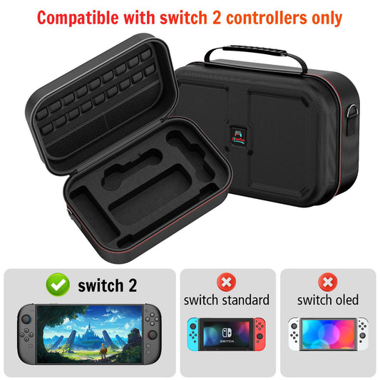 保護ケース HEYSTOP Switch 2 スイッチ2 保護ケース 耐衝撃 Joy-Con、充電ケーブル、イヤホンに対応 大容量収納 柔らかい裏地 EVA素材収納カバー