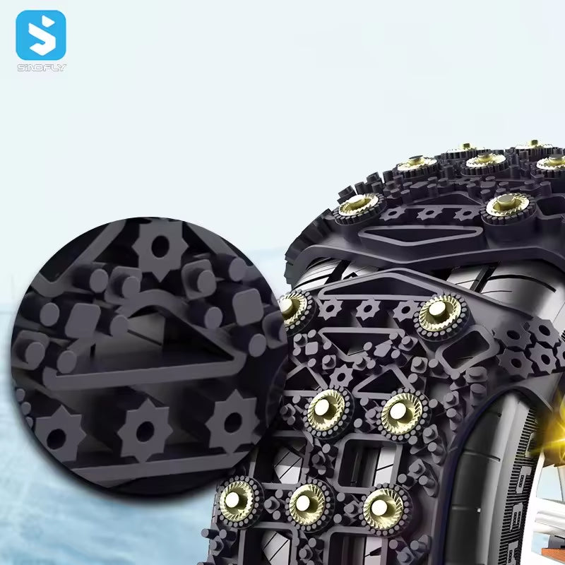 冬用緊急自動車タイヤチェーン滑り止めゴムチェーン、外部アクセサリー用