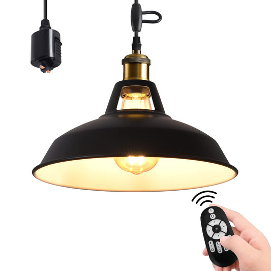 LVWIT ペンダントライト ダクトレール式 E26口金 直径31CM 北欧風 LED電球付き エジソン電球 コード付き 60cm調節可能 吊り下げ インテリア 天井照明 ダイニング 食卓用 リビング カフェ 雰囲気 3年保証 １灯セット