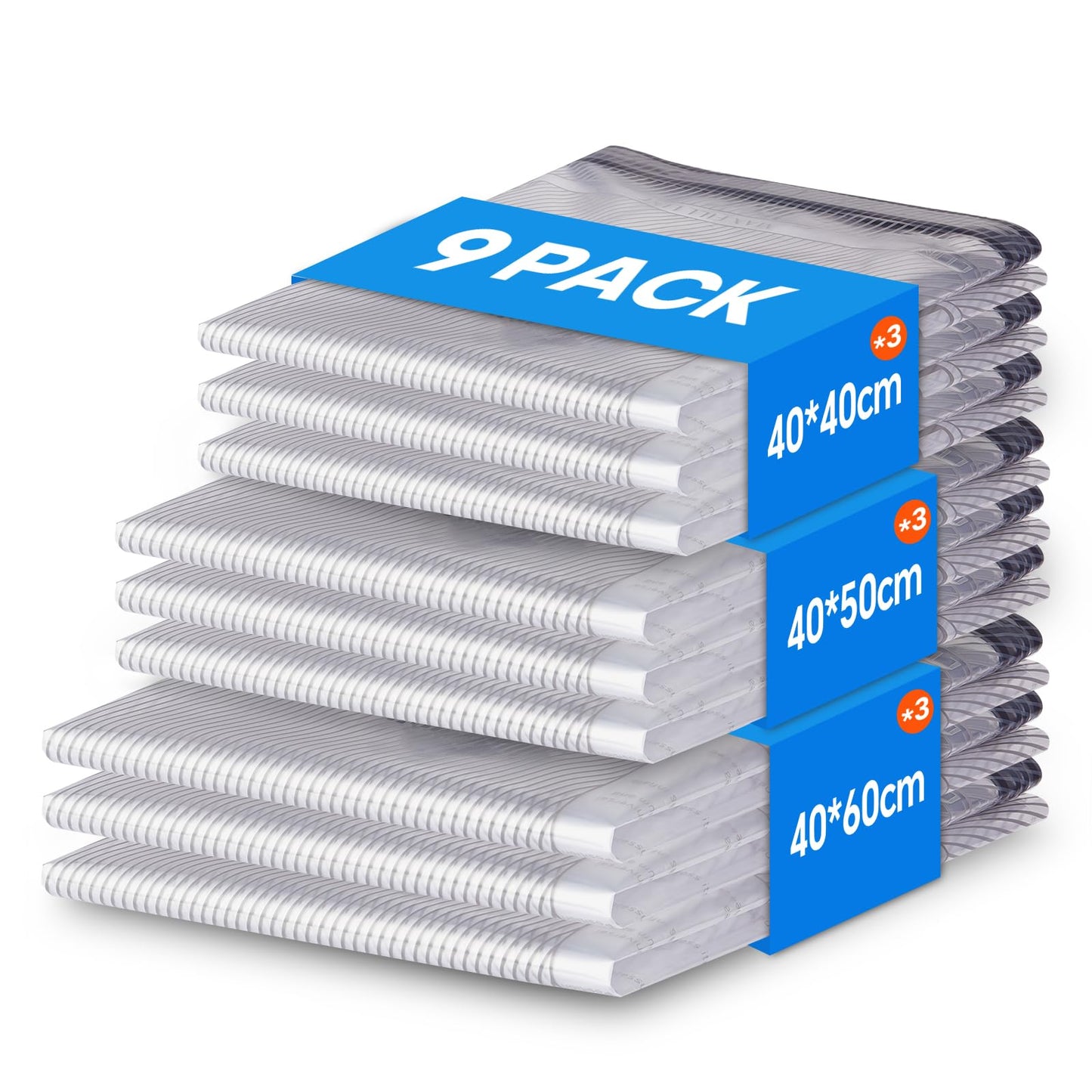 圧縮バッグ 旅行用 衣類圧縮バッグ 8枚 USB 電動ポンプ付き 40*40*3枚/40*50*3枚/40*60*2枚 衣類収納 真空収納バッグ USBポンプ 吸引器 収納バッグ 小物収納 消臭 防塵 防湿 防カビ 高密閉性 圧縮バッグ 収納圧縮バッグ 家庭用 引越し 出張 旅行