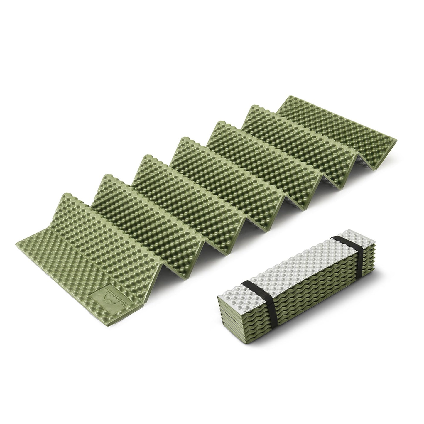 Naturehike キャンプ マット 厚さ18mm 400g超軽量 高反発 防潮防湿 シングル/ダブル 折り畳み 厚手 アウトドア コンパクト 持ち運び便利 耐久性 レジャーシート 通気 R値1.8/収納袋付き/IXPE素材 車中泊 寝袋マット ピクニック用 スリーピングマット バイク 自転車ツーリング 防災 災害