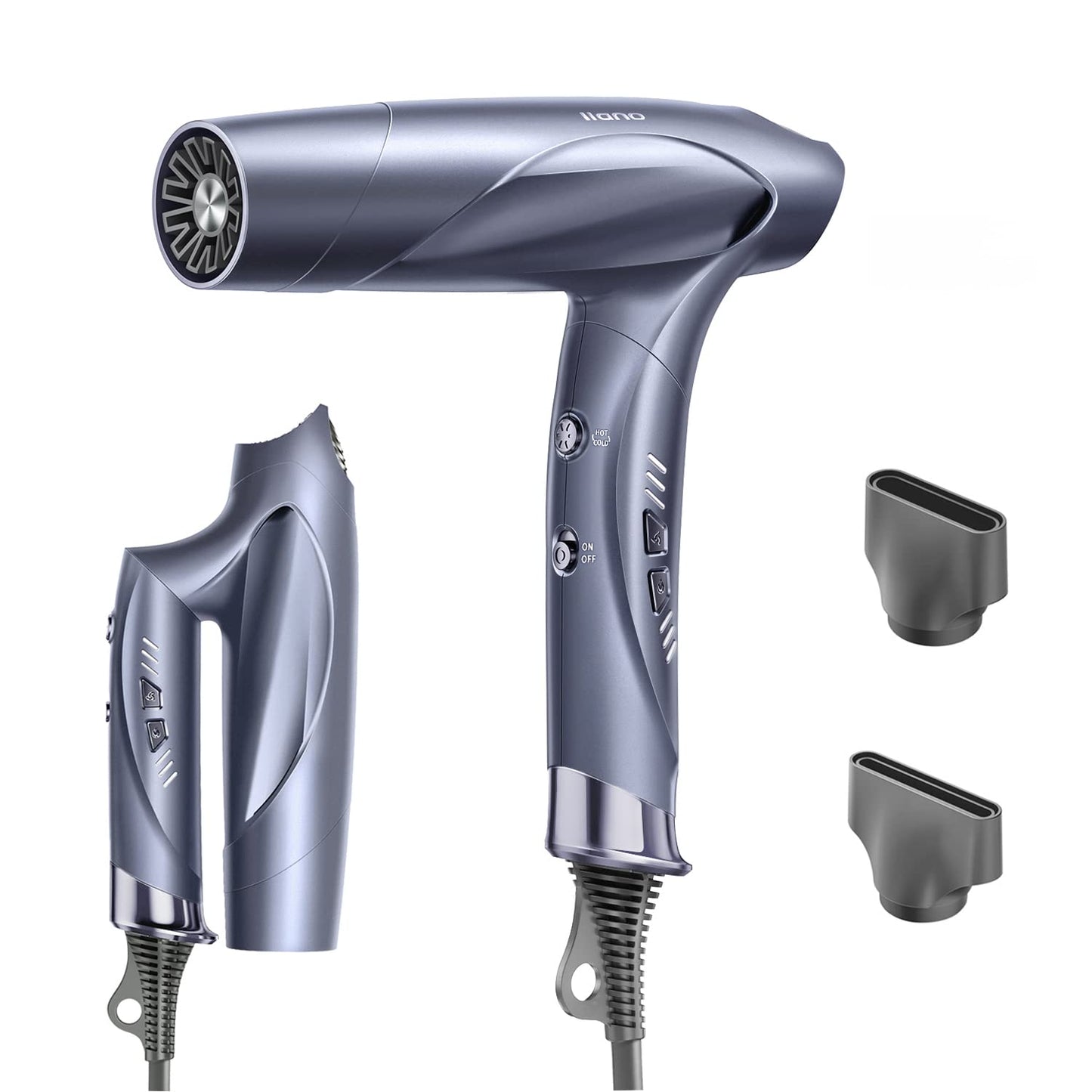 ヘアドライヤー 大風量・高風速 2023年アップグレード版 サロン級速乾ヘアドライヤー 21m/s 中和イオン搭載＆温冷リズムモードで熱ダメージ抑制 プラスマイナスイオン発生器 折りたたみ式コンパクト 高速ヘアドライヤー 家庭用 旅行 美容師用 PSE認証 コームなし