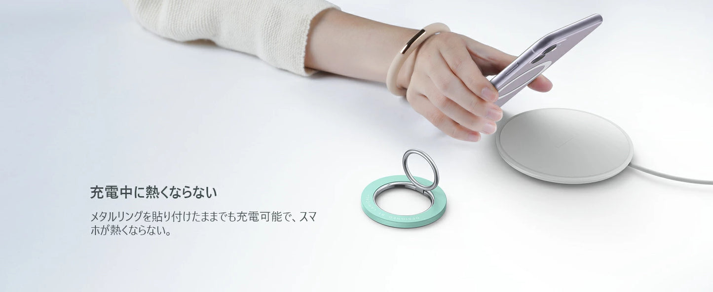 MagSafe対応 スマホリング 360度回転 マグネット式 マグセーフ 磁石 Lamicall 携帯 リングホルダー スマートフォン 指 かけ リングスタンド ロゴ見せ 取外し可能 強力 おしゃれ