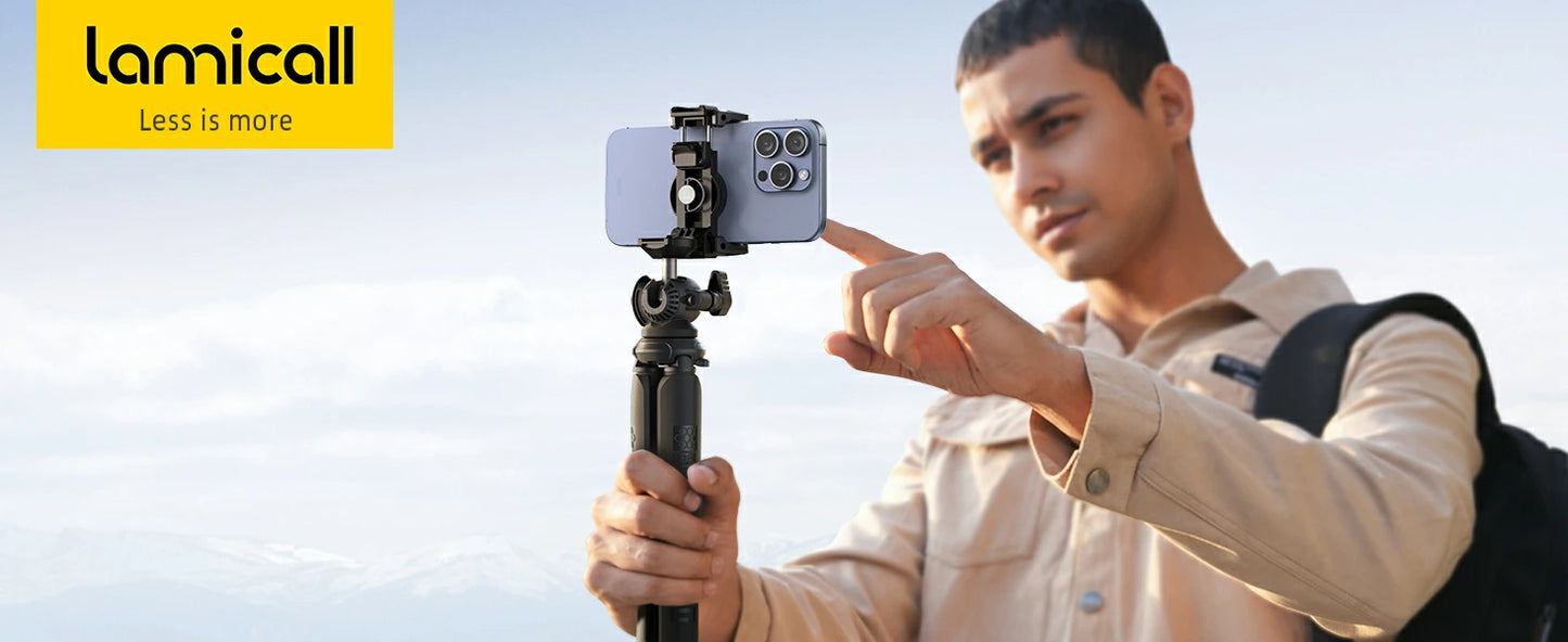 スマホ 三脚 くねくね スタンド リモコン付 Lamicall ワイヤレス ミニ三脚 フレキシブル 携帯 ホルダー アーム セルフィ セルカ棒 撮影 自撮り棒 GoPro カメラ 360度回転 コンパクト